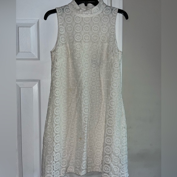 American Living White Lace Dress, Size 10 - Picture 6 of 6